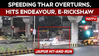 Jaipur News | Thar Collides With Congress Leaders SUV In Jaipur, Then Rams E-Rickshaw