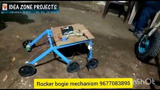Fabrication Of Rocker Bogie Mechanism Ll Ideazone Projects Ll 9677083895