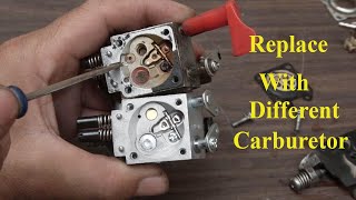 Replacement with Different Carburetor | Trimmer Carburetor | Chainsaw Carburetor by EK Restoration 2,613 views 3 years ago 11 minutes, 21 seconds