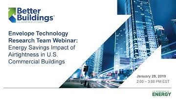 Building Envelope Technology Research Team Technology Webinar