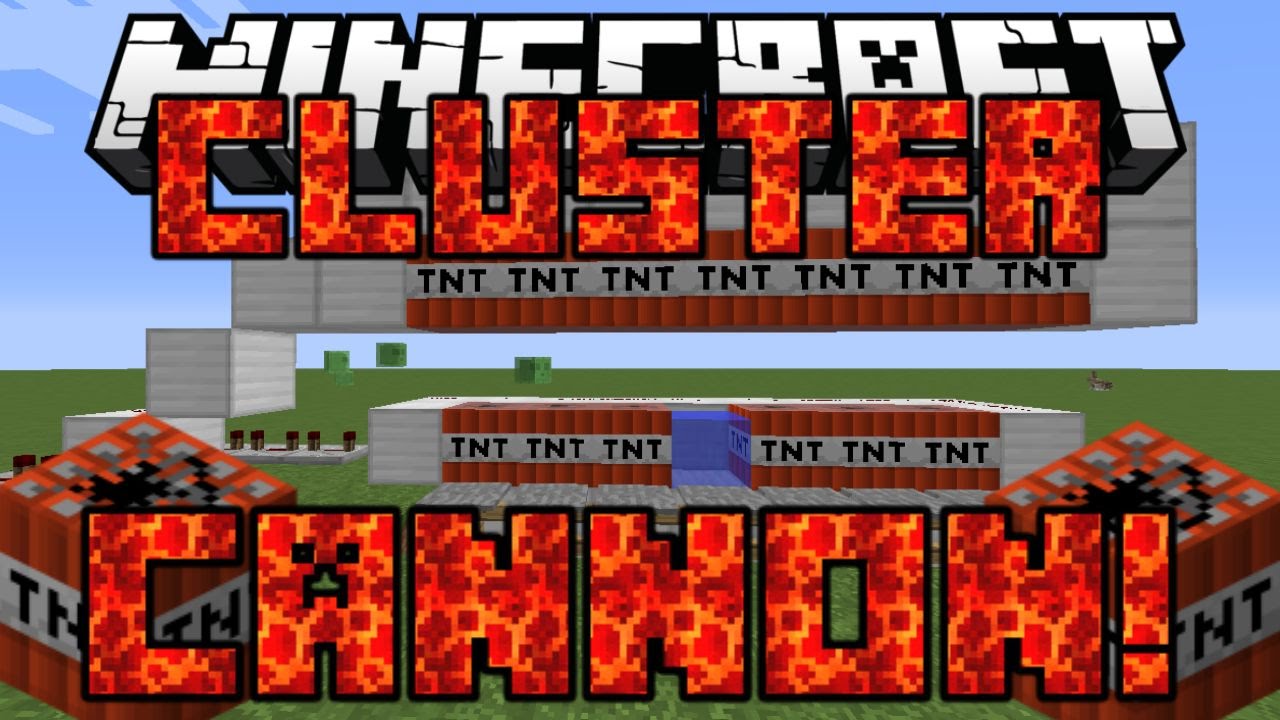 How To Make A CLUSTER TNT CANNON in MINECRAFT! YouTube