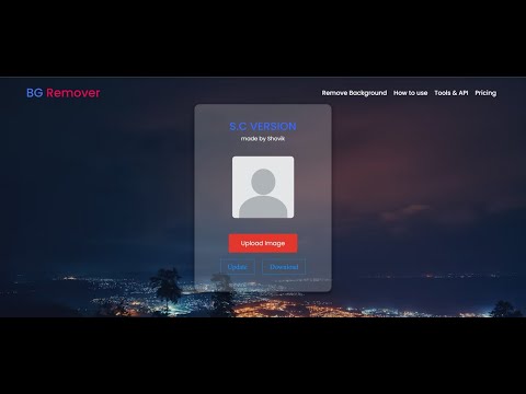 Image Background Remover using Html, CSS, JavaScript and remove.bg