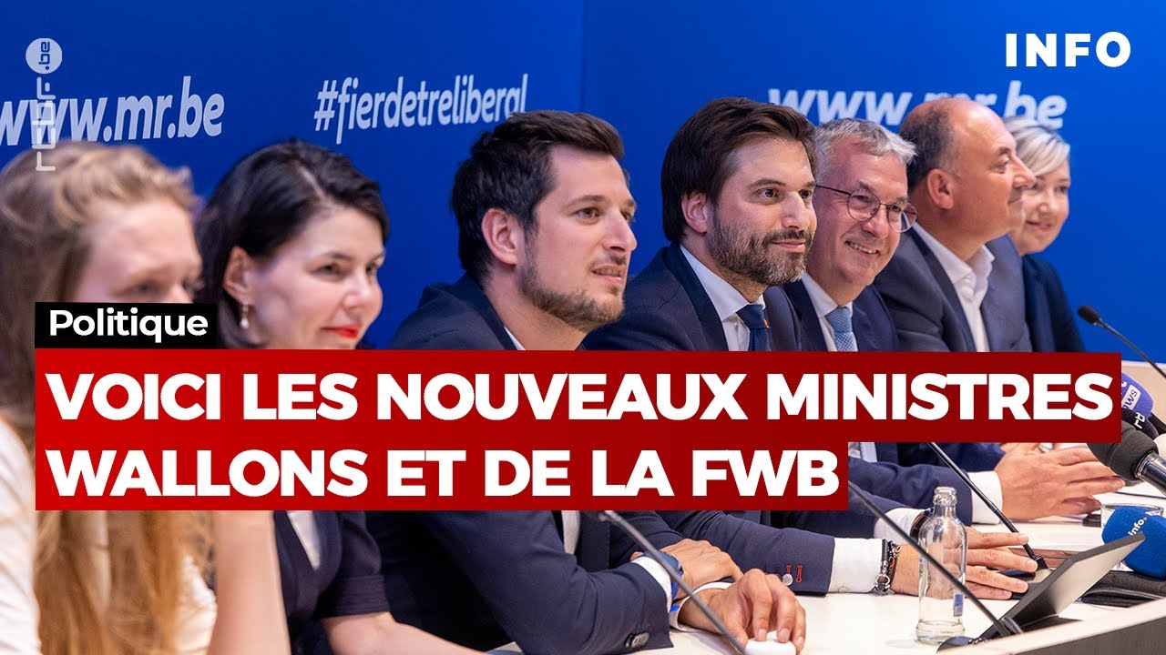 Politique voici les nouveaux ministres wallons RTBF Info YouTube