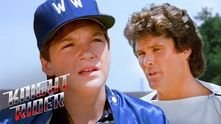 Michael Interrogates a Young Jason Bateman | Knight Rider