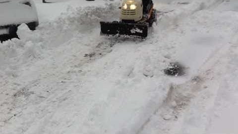 Cub Cadet Plowing