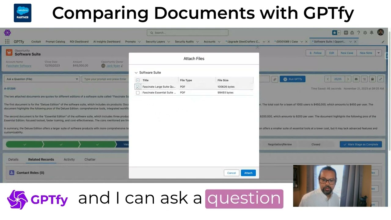File/Document Comparison with AI in Salesforce  by GPTfy