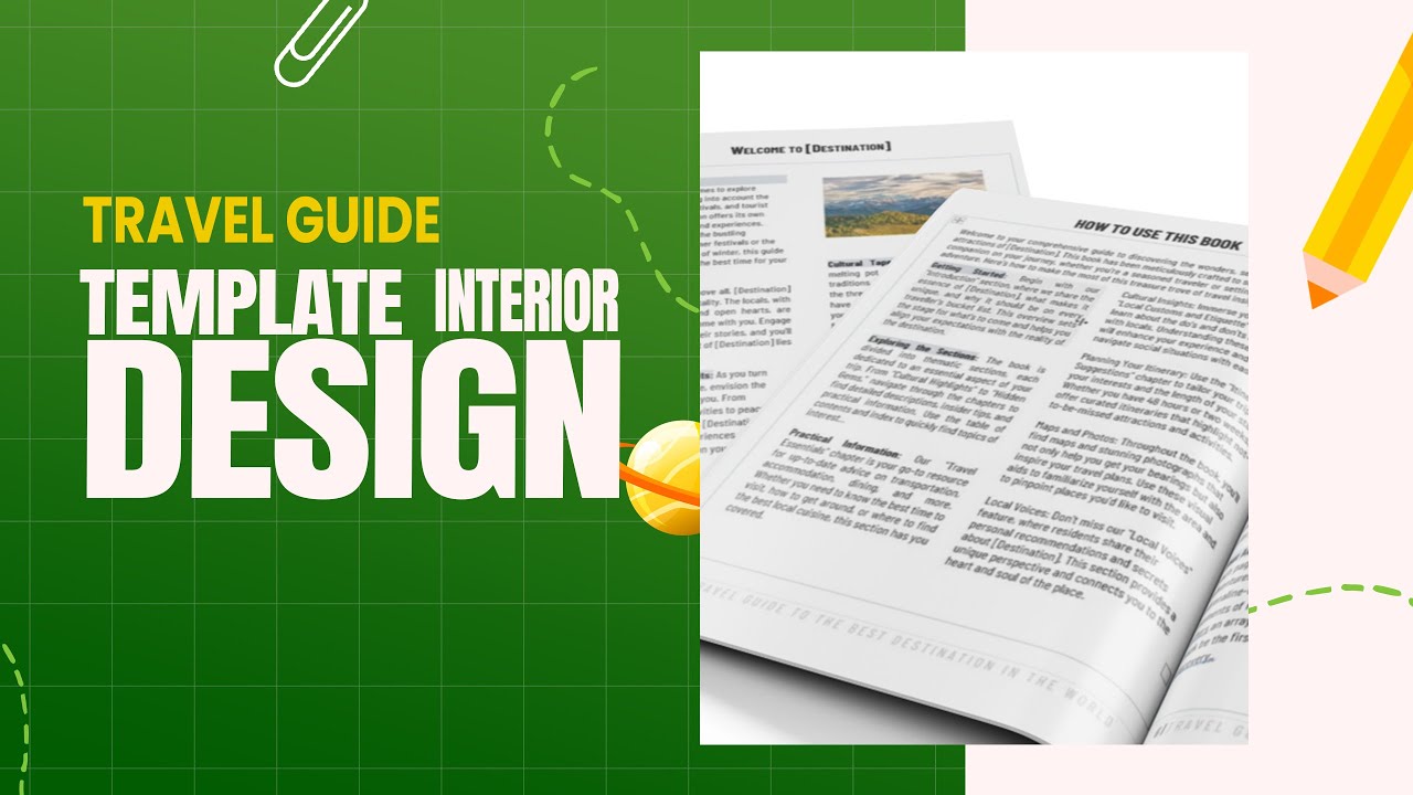 How to Use the travel Guide Template 8.5 by 11 ( Do not change the ...