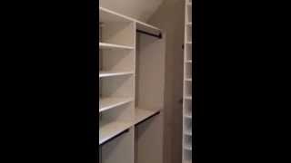 A custom closet designed and installed by Closet Designs & More of Atlanta.