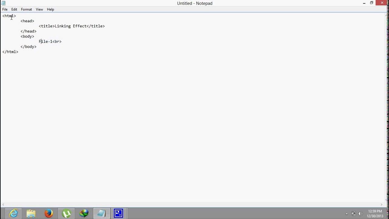 How to create frameset and file link in HTML page HTML Tutorial Maha