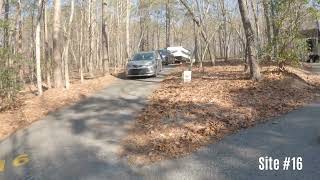 Devil's Fork State Park / Lake Jocasse South Carolina BEST Campground Tour of ALL Campsites