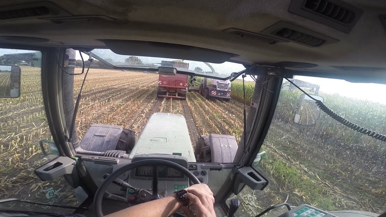 SOUND/ Fendt 822 Favorit + Bergmann/ Mais abfahren/ Cabview