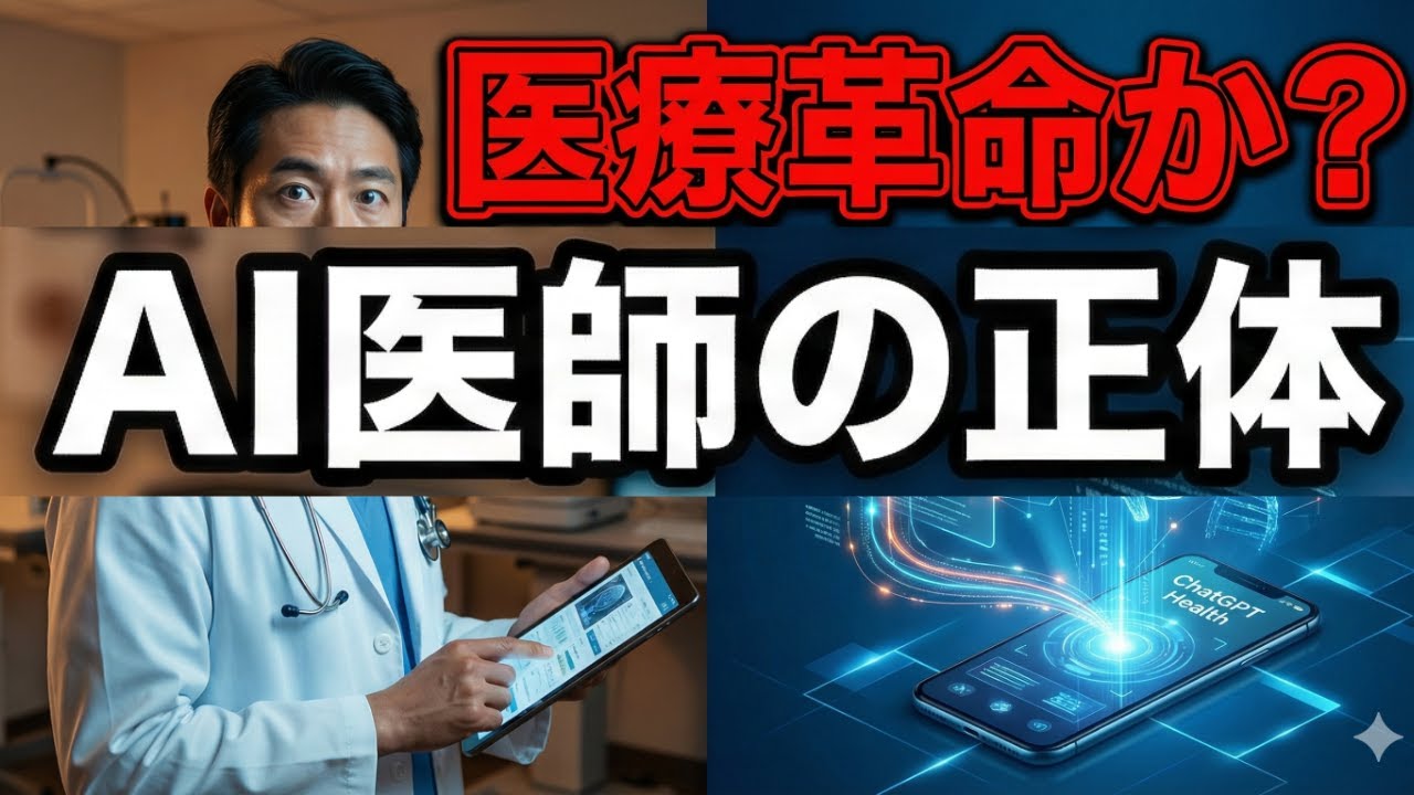 あなた専用のAI医師が誕生？ChatGPT Healthの衝撃【chatGPT 5.2】