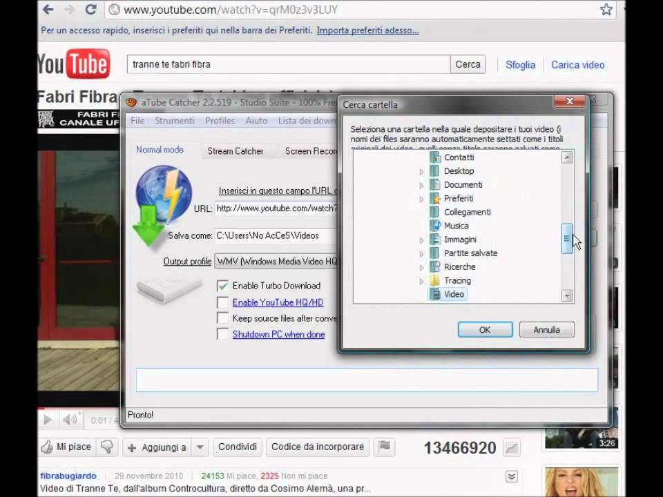 SCARICARE VIDEO DA YOUTUBE CON ATUBE CATCHER