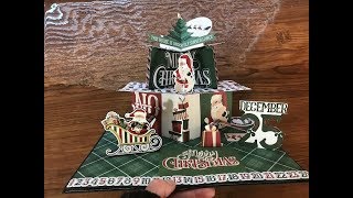 CHRISTMAS 3D POP UP CARD TUTORIAL HERE COMES SANTA PHOTO PLAY SHELLIE GEIGLE JS HOBBIES AND CRAFTS