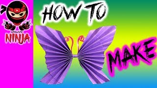 How to make: Paper Butterfly (w/ verbal instructions + music)
