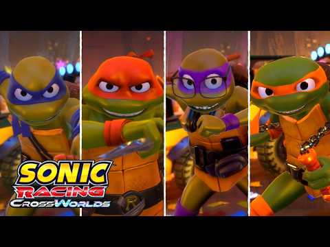 Sonic Racing: CrossWorlds - Tráiler de lanzamiento del paquete de Las Tortugas Ninja