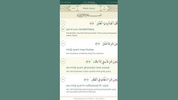 Thumbnail of Q.s Al-Falaq, Latin dan Terjemahan