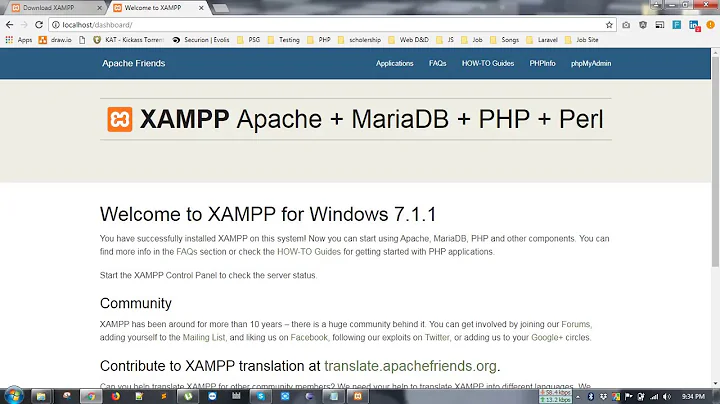 xampp installation in another drive Part-2