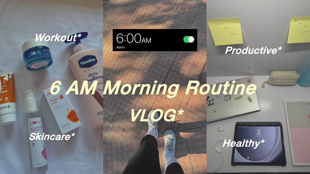 6AM Morning Routine ☀️☕️ | healthy habits & productive mindset ...