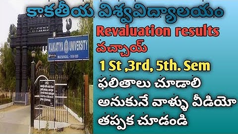 KU Revaluation results 1,3,5 degree semisters