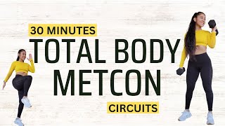 30 MIN Total Body Metabolic Conditioning Workout | Super Intense - DAY 19 SWEAT & SHRED