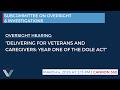 “Delivering for Veterans and Caregivers: Year One of the Dole Act”.