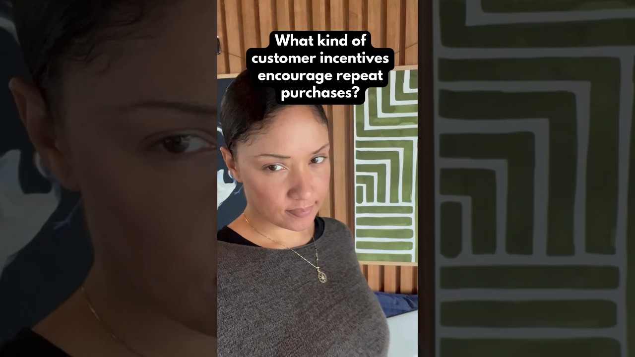 What kind of customer incentives encourage repeat purchases? 