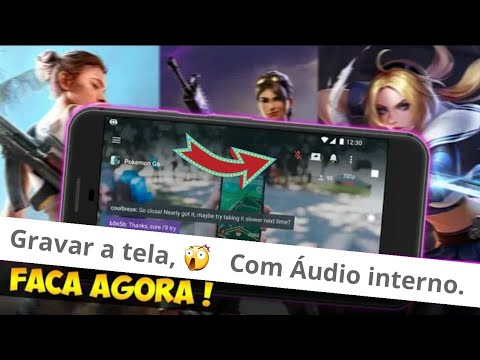 Como Gravar a tela do celular com áudio interno, #comogravar, #jogos, # ...