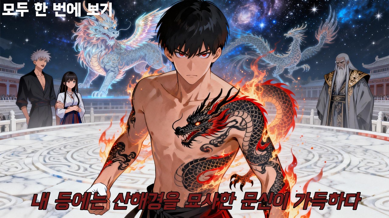 【FULL】세계 최초 공개!🔥맹수들이 활개치던 시대에, 내 등은 『산해경』의 구절들을 새긴 문신으로 뒤덮여 있었다！#웹툰 #웹툰더빙 #웹툰추천