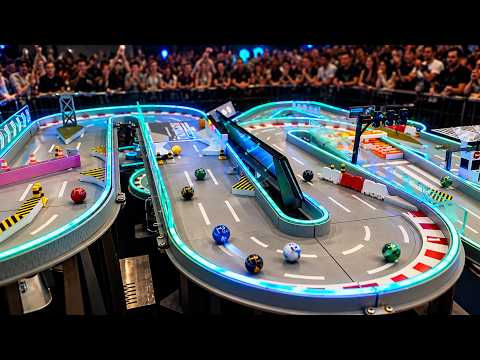 18 METERS MARBLE RACE ⚠️ 6 Color Teams — Elimination Mode!