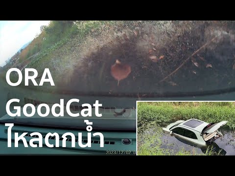 รถ Ora Good Cat ไหลขึ้นทางชันไปตกน้ำเอง(ไม่ได้ใส่เกียร์, รถจอดสนิทตอนลงจากรถ)