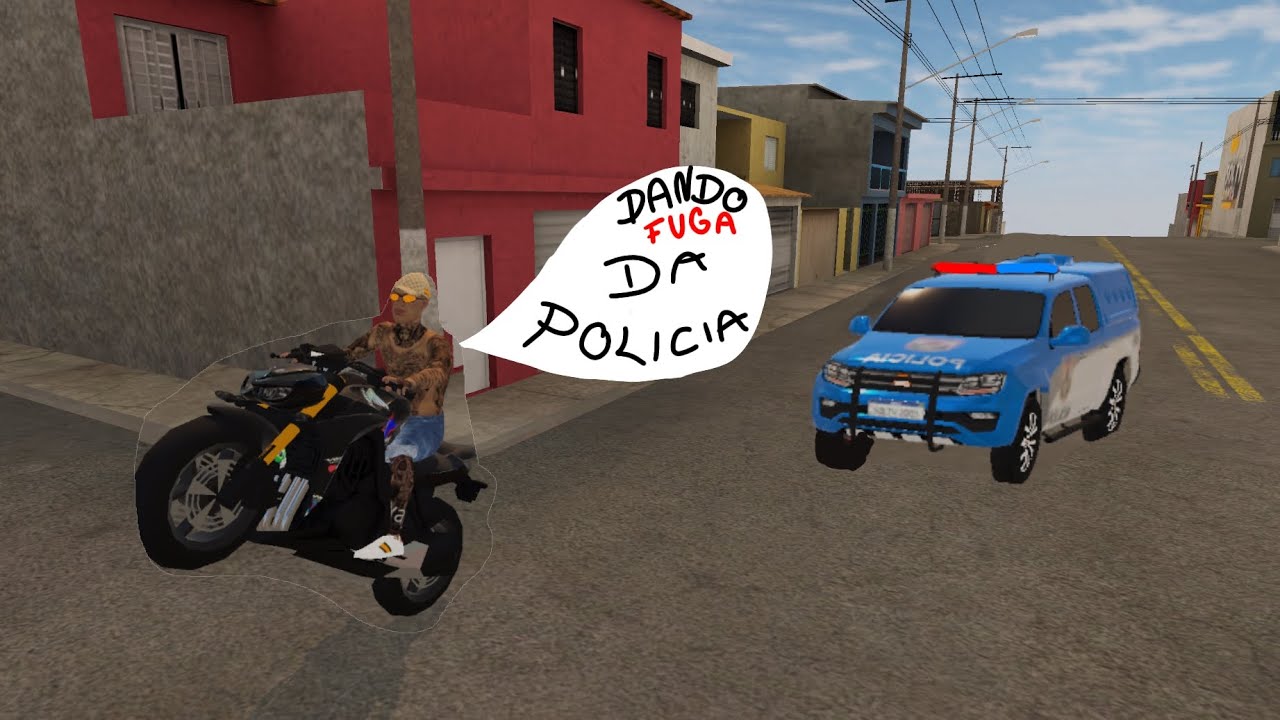 DEI FUGA DA POLICIA DANDO GRAU!!!!!! *rumo a 2k de inscritos galera🤓☝️