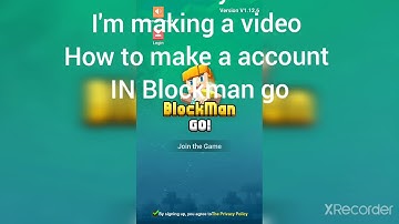 How to create a new account In blockman go