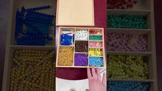 Montessori Math Colored Beads #montessoridirectress #montessori #math