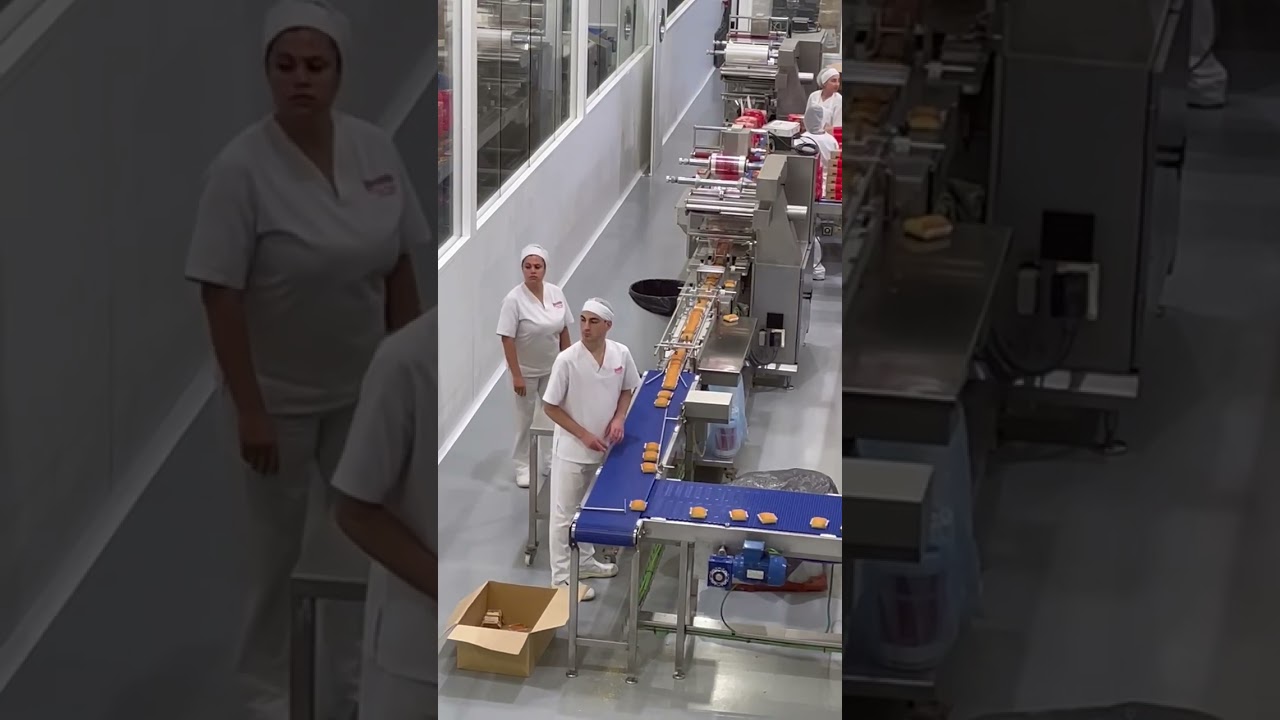 Sobando sobaos en la fábrica de Joselin en la Vega de Pas