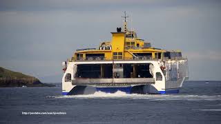 Fast Ferry Benchijigua Express Leaving Ferrol 4K