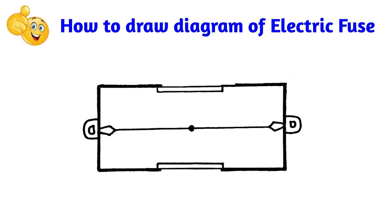 How to Draw a Electric fuse diagram | how to draw electric fuse - YouTube