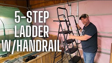 HBTower 5 Step Ladder with Handrails