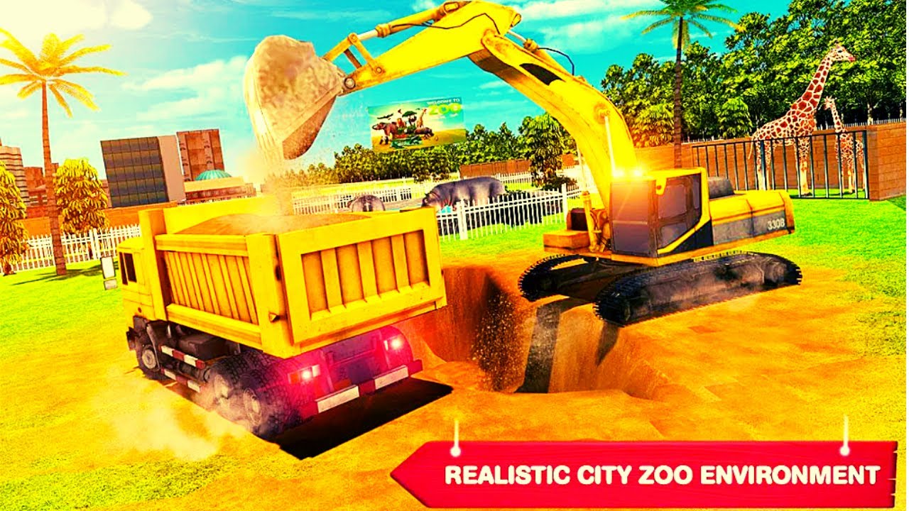 Animal Transport Zoo Construction Simulator - All Levels - Full Episode - Android Gameplay FHD