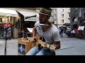 The St. James Infirmary Blues - One man band acoustic street cover