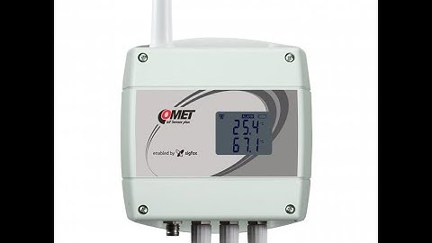 IoT Wireless Temperature Sensor for 4 external Pt1000 with ELKA connector, powered by Sigfox, IP65