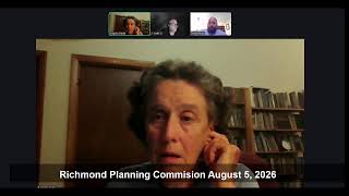 Richmond Planning Commission Aug. 5, 2026