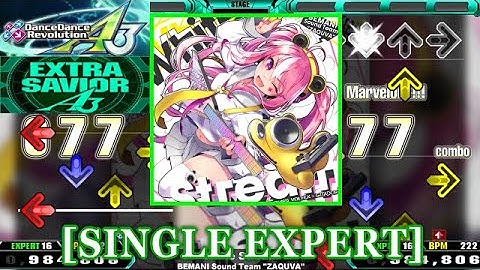 【DDR A3(2024)】 White Stream / BEMANI Sound Team "ZAQUVA" [SINGLE EXPERT] 譜面確認+Clap