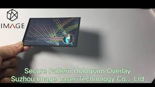 High Brightness Secure Pattern Hologram Overlay for ID Card