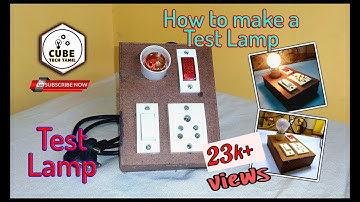 Test Lamp செய்வது எப்படி | How to make Test Lamp |  Test Lamp Board Wiring Connection | In Cube tech