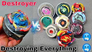 Nutbolt Valkyrie Destroying Everything | Nutbolt Vs All Homemade Beyblade Battle | IB By Sunil