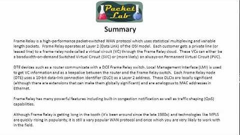 Frame Relay - Introduction and Concepts - Part 4