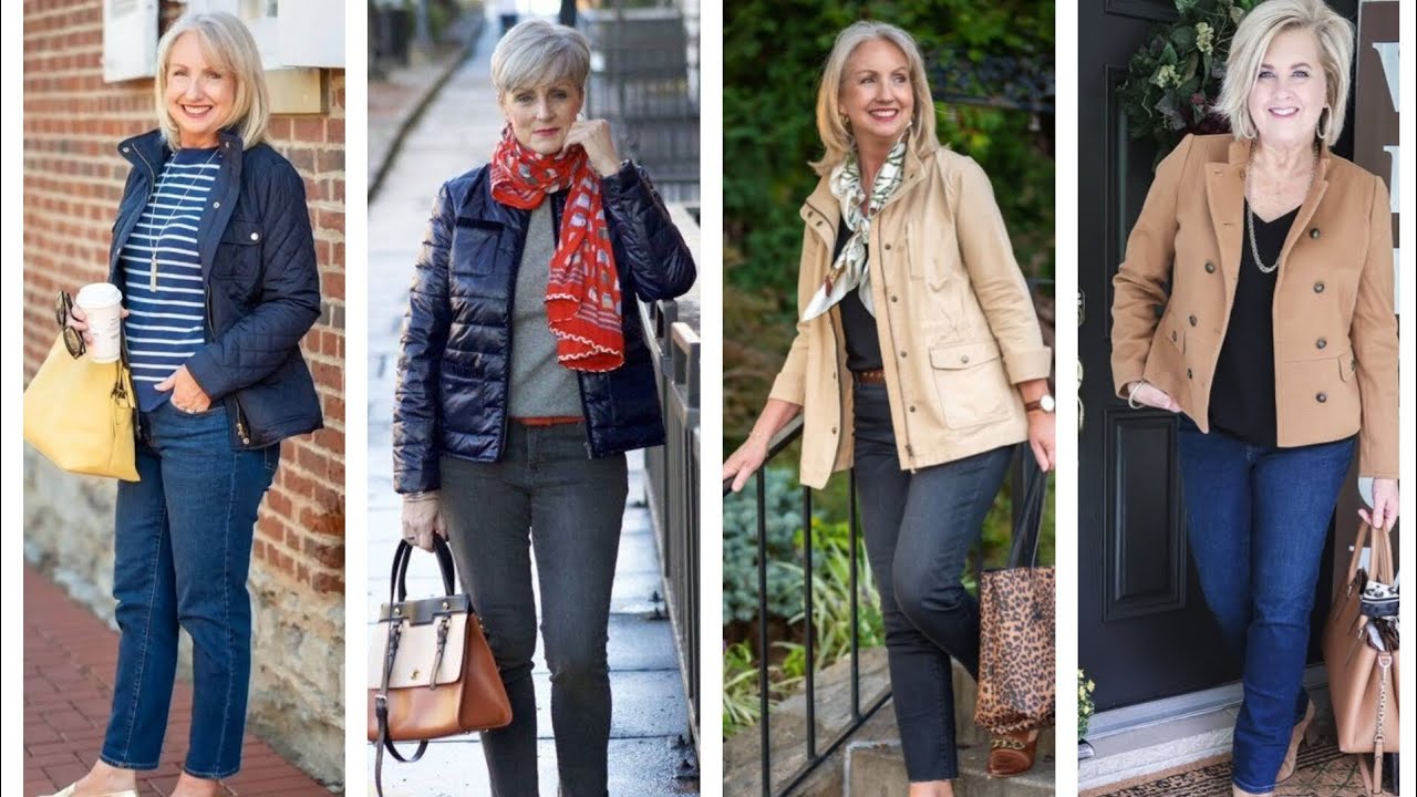 Модная одежда для женщин в возрасте от 50 до 60 лет, от 70 до 80 лет. Комбинации одежды для дам.