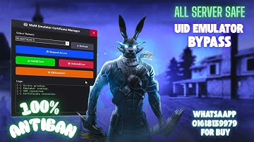UID EMULATOR BYPASS | UID BYPASS | FREE FIRE UID EMULATOR BYPASS | BYPASS UID | ANTIBAN PC BYPASS