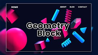 How to create 3d Geometrical Blocks for website || Spline3D || Threejs || 3D for web || part-1
